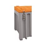 Szerszámtároló láda 250L PE Szürke / Narancssárga