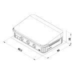 PLANCHA rostlap ENOSIGN 80 INOX / Fekete  3 égős gázgrill