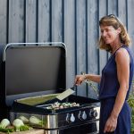 PLANCHA rostlap ENOSIGN 80 INOX / Fekete  3 égős gázgrill