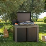 Plancha rostlap FUSION 75 szürke 3 égős gázgrill