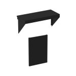 Bárpult kiegészítő kültéri konyhaelem 80 fekete színben 