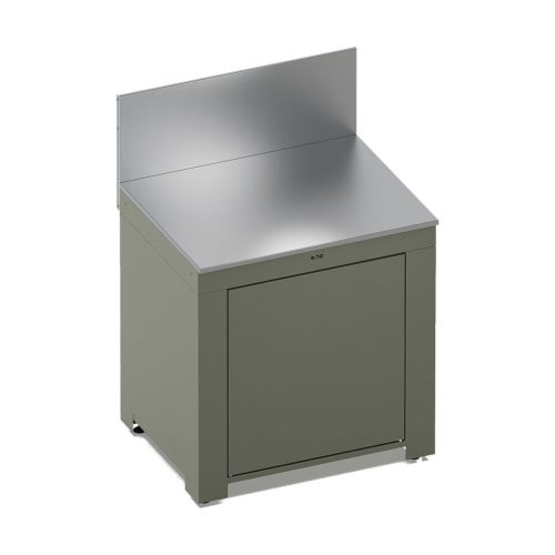 Zsályazöld kültéri konyhaelem