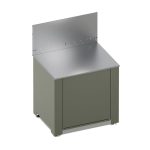 Zsályazöld kültéri plancha konyhaelem