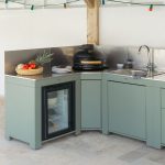 ENO zsályazöld kész  kültéri konyha- 5 konyhaelem