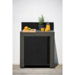 Kültéri konyha  - 5 szürke acél kültéri konyhaelemmel