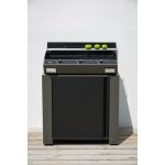 Kültéri konyha  - 5 szürke acél kültéri konyhaelemmel